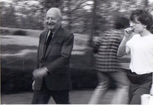 Witold Lutosławski podczas obozu w Jadwisinie, 1994