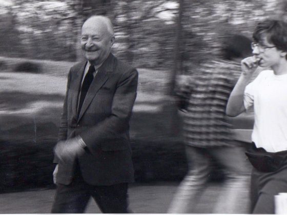 Witold Lutosławski podczas obozu w Jadwisinie, 1994
